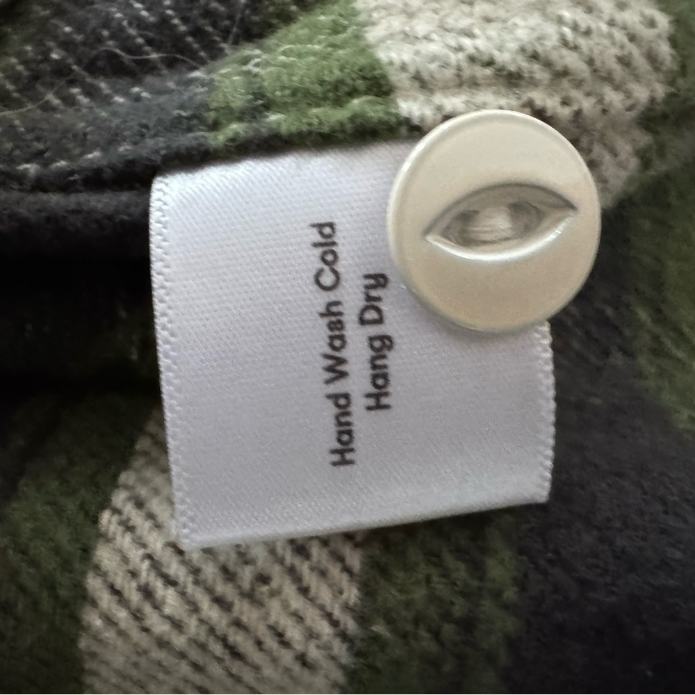 NWOT 3sixteen Crosscut Flannel shaggy emerald anniversary heavyweight Shirt M - Picture 12 of 12